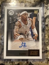 JORDAN BURNS 2021-22 Chronicles Draft AUTO SCORE Rookie Card 1/10