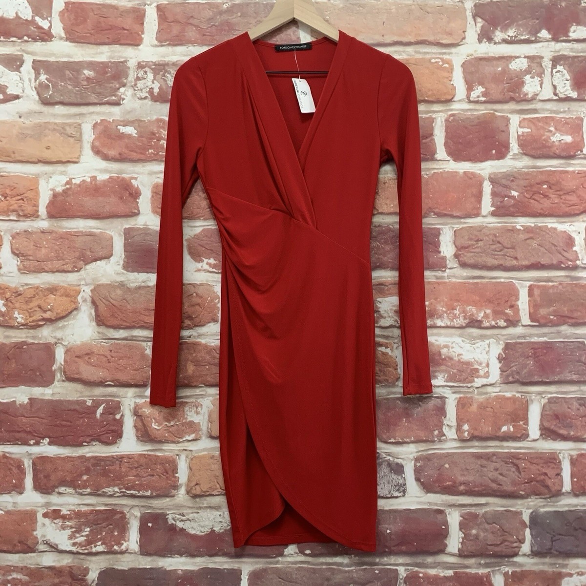red wrap dress casual Red Satin Mini Wrap Dress | LITA COUTURE
