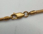 925 Sterling Silver Gold Vermeil 18” Chain Italy 10mm Crystal Pendant — photo 9
