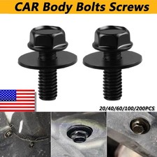 Car Bolts Body Hood Fender Bumper Rivet Screws Clips Fastener Retainer M6-16mm