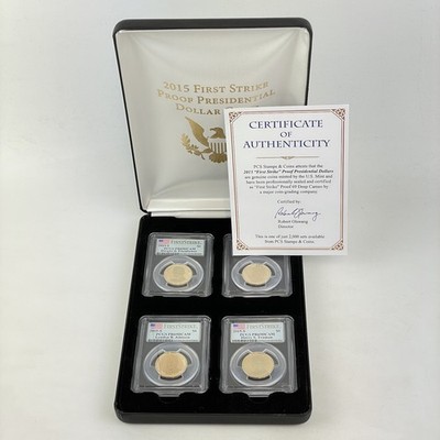 PCGS Graded American 2015 S First Strike Proof Presidential Dollars PR69 1 $