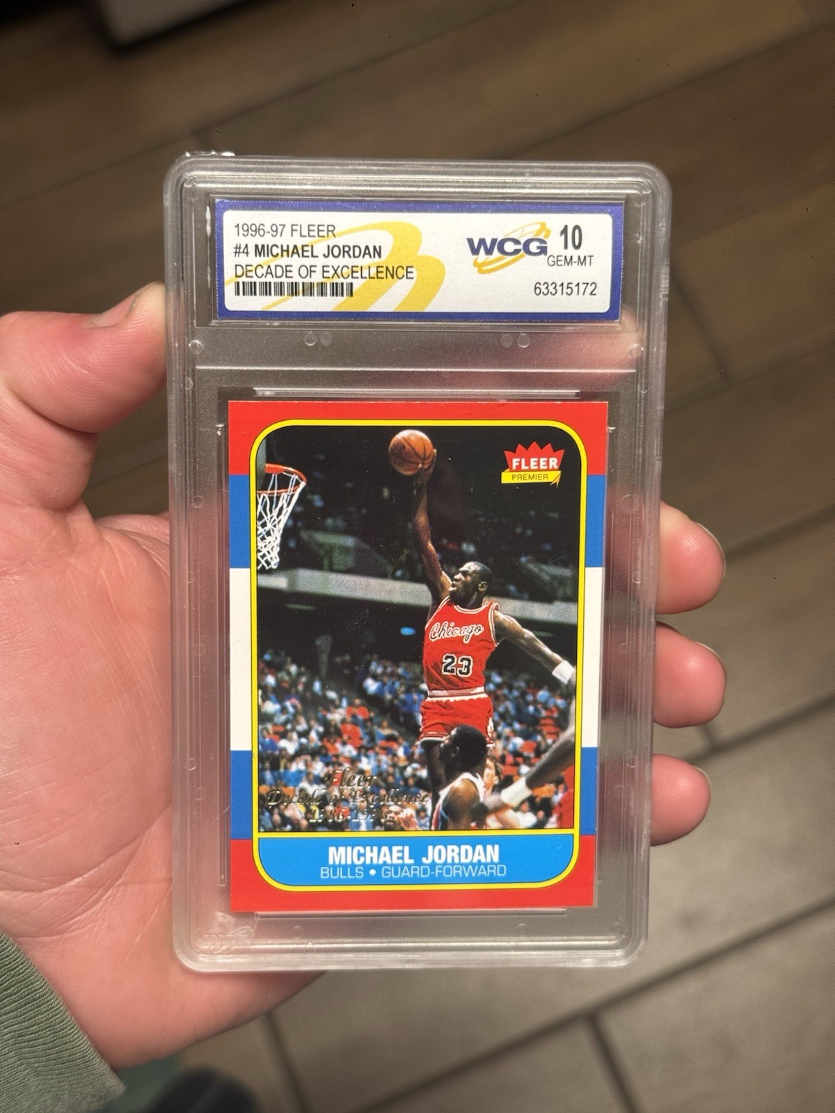 MICHAEL JORDAN 1996-97 Fleer Decade of Excellence Rookie RC #4 - GEM MINT 10