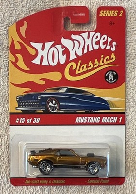 Hot Wheels Classics 2005 Series 2 Mustang Mach 1 Gold Special Paint