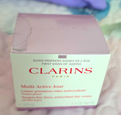 Clarins Multi-Active Jour Antioxidant Day Cream 1.6 fl oz for Face Wrinkles