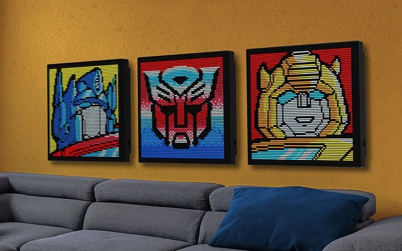 Lite Brite Wall Art Transformers  Hasbro Optimus Prime In Box , Pegs, Pages