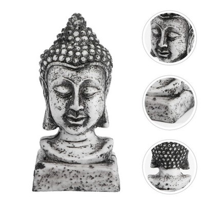 1 Stück Kunstharz, Buddha-Statue, Ornament, Buddha-Figur für Aquarium, Aquarium