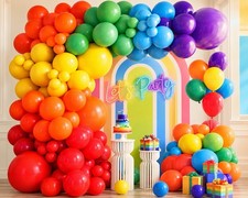 Rainbow Balloon Garland Arch Kit Multicolor Birthday Party Decorations