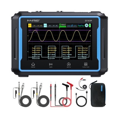 FNIRSI 2C53P Handheld Tablet Oscilloscope Multimeter DDS Signal Generator 3 i...