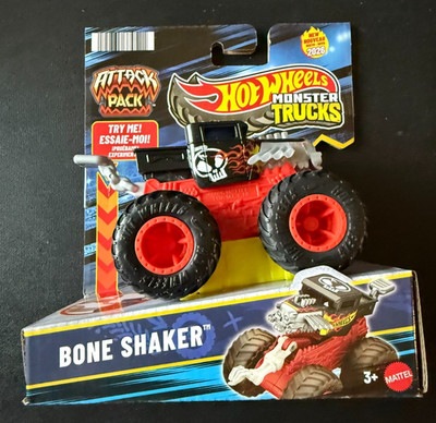Hot Wheels Monster Trucks Attack Pack Bone Shaker