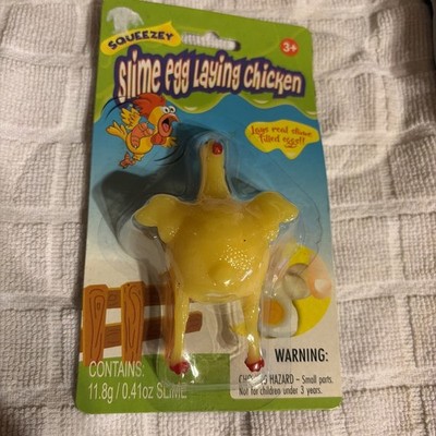 NEW IN PACKAGE SLIME EGG LAYING CHICKEN SQUEEZEY TOY!!!