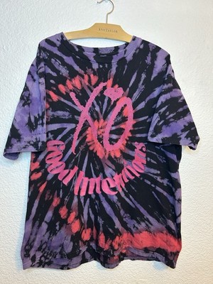 XO Records NAV Good Intentions Proud Of Me Rap Black Tie Dye Shirt Mens 2XL