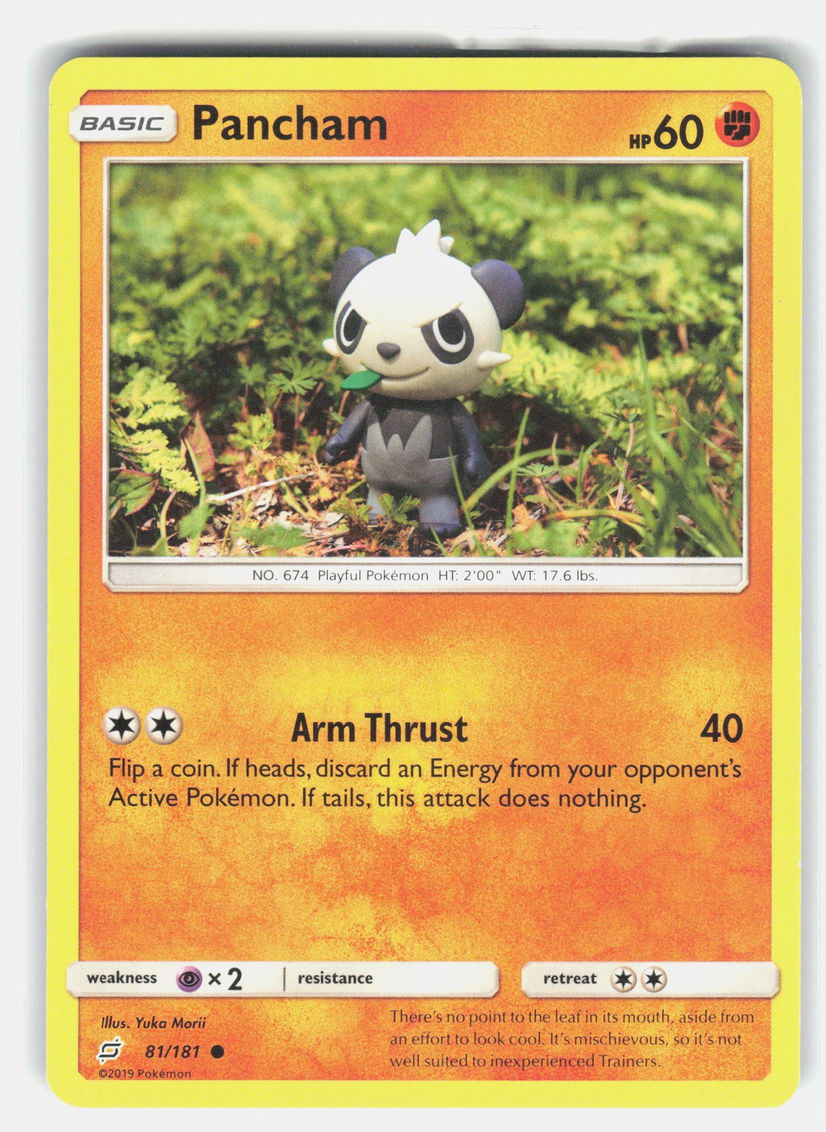 Pancham 81/181 Pokemon SM - Team Up *LP*