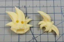 custom 1/12 AH003 Kid shf Gohan Super Saiyan Yellow Hair Head Sculpt Accessories