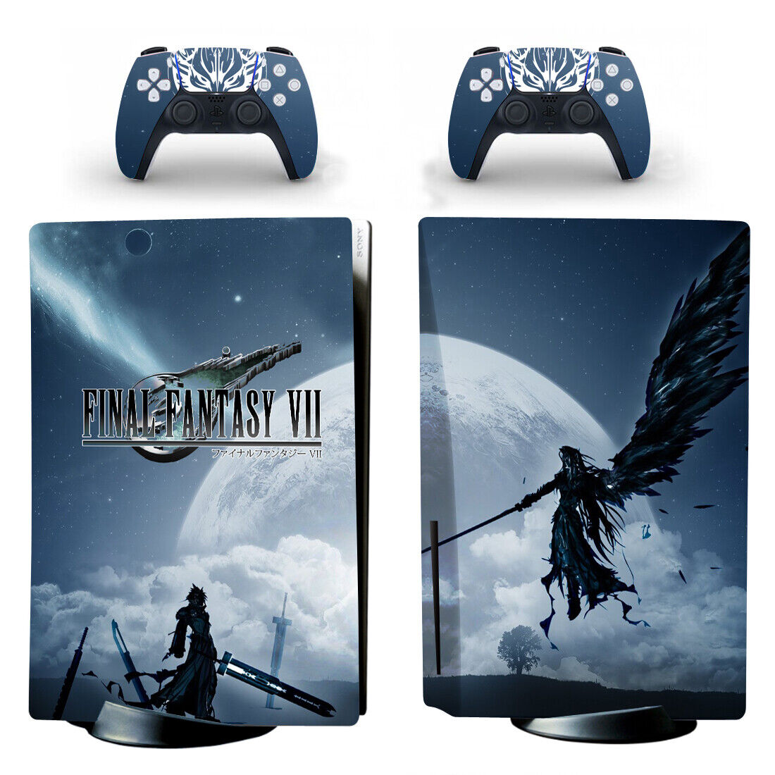 PS5 Standard Disc Console Skin Sticker Decals Wrap Vinyl Final Fantasy VII  Cloud