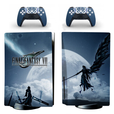 Ps5 Standard Disc Console Skin Sticker Decals Wrap Vinyl Final Fantasy Vii Cloud Ebay