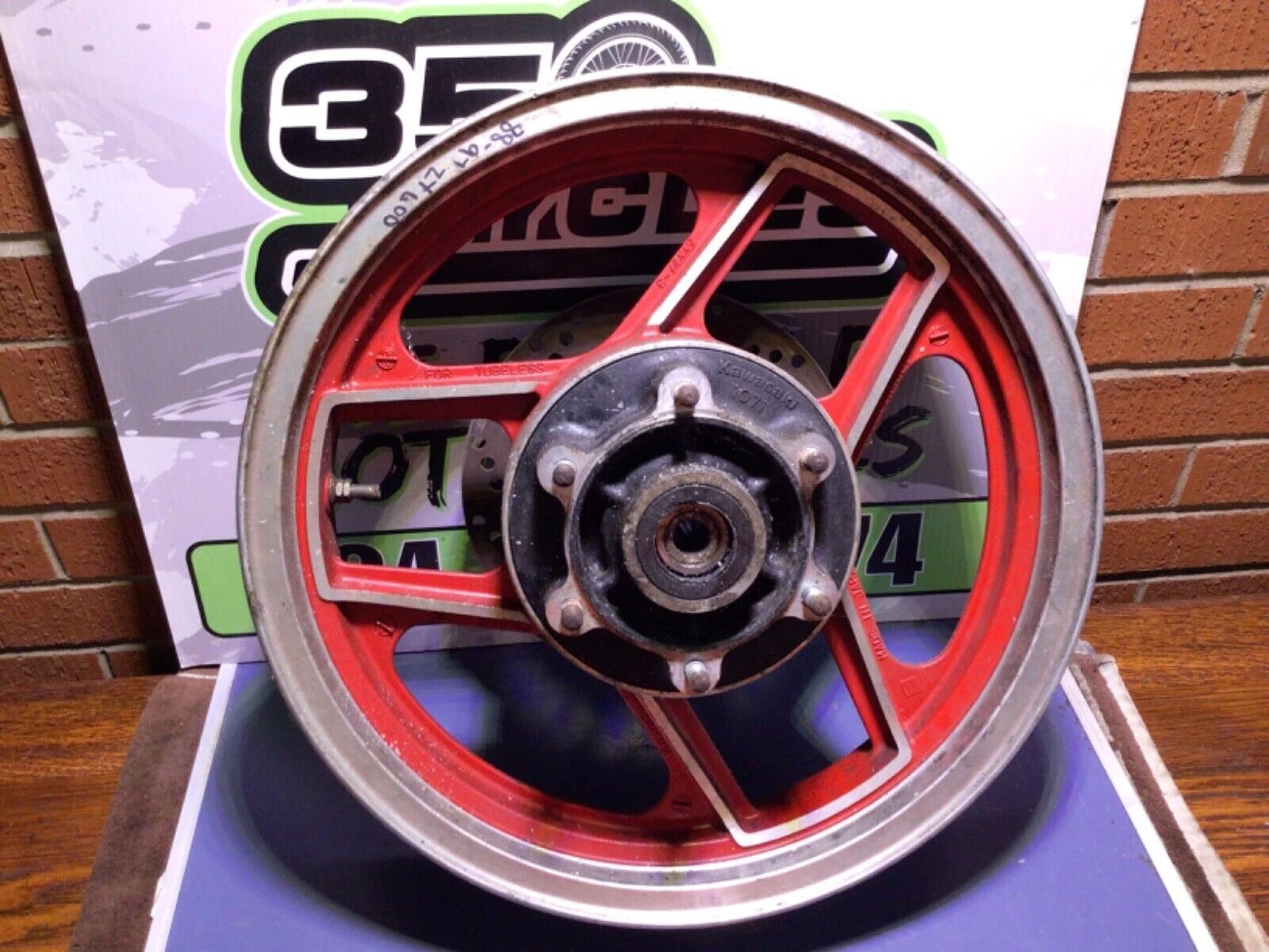 Kawasaki 1988 - 1997 ZX600 C Ninja ZX 600R Rear Wheel Rim DOT