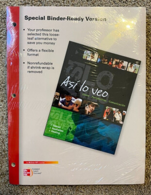 Así Lo Veo McGrawHill Loose Leaf Textbook 