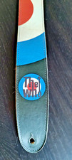 Nice 2010 Leather Planet Waves 25LTW02 " The Who " Guitar Strap Bulls Eye