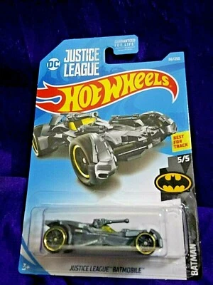Hot Wheels Justice League DC Batmobile Batman #5/5 Gray Die-Cast 1:64 Scale