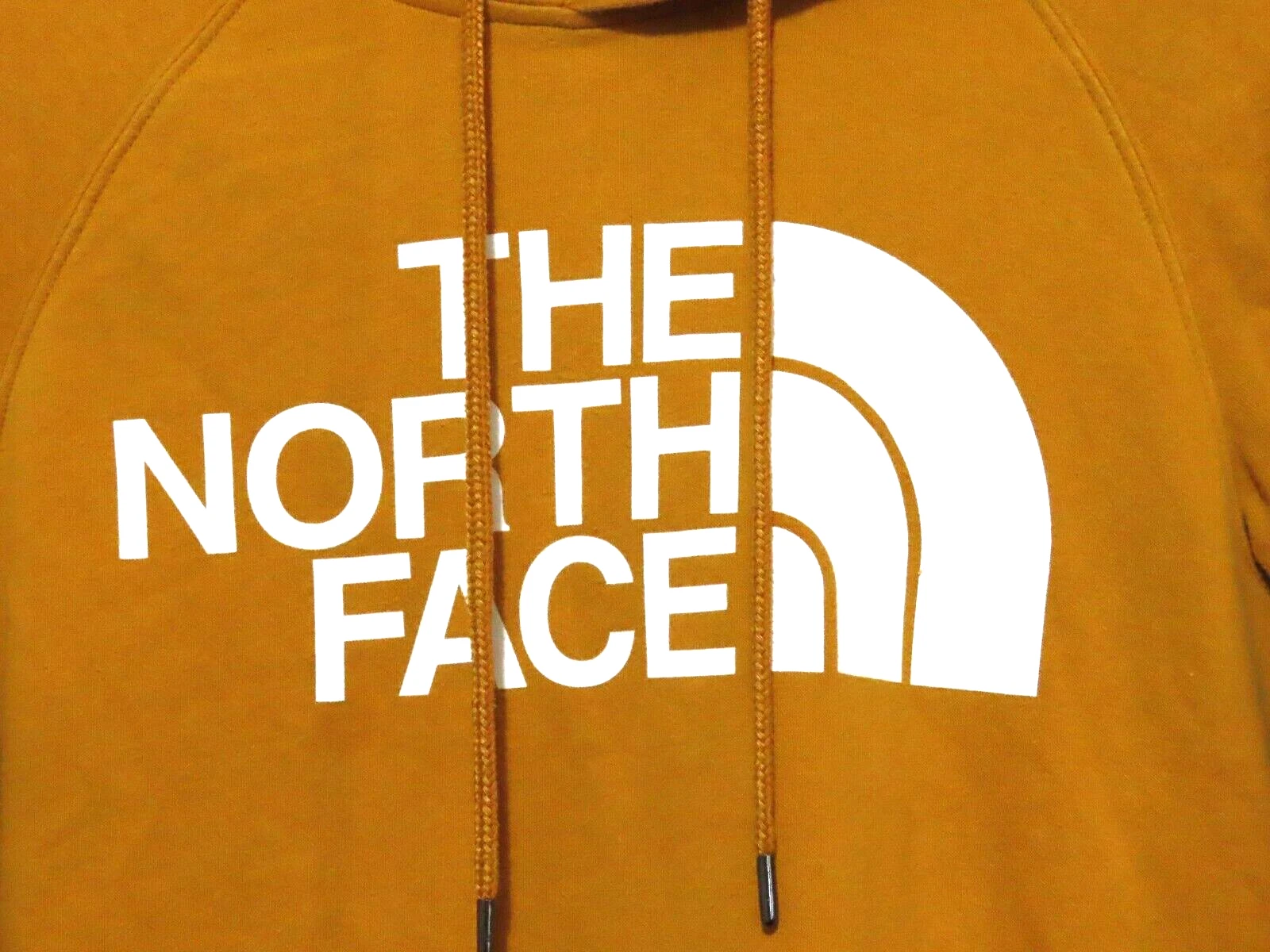 VETEMENTS Felpa con cappuccio pullover North Face oro giallo donna XS