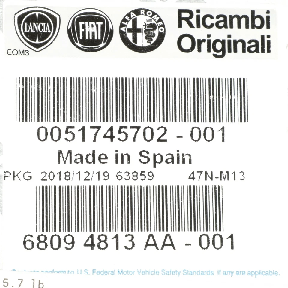 14-19 RAM PROMASTER 1500 2500 3500 COJINETE DE RUEDA DELANTERA OEM MOPAR 68094813AA Foto 2 de 2