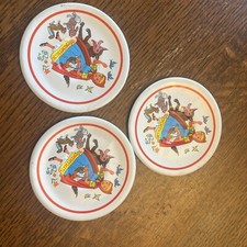 Vintage 1960's Little Red Riding Hood Ohio Art Tin Saucers