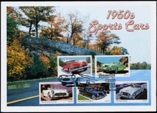 Sc. 3931-5 1950s Sports Cars Dragon Cards FDC