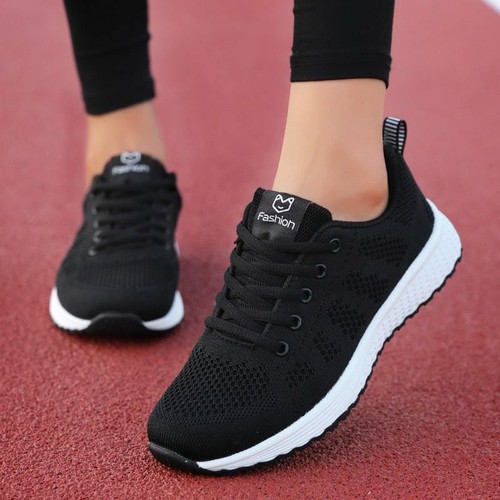 Zapatos Para Correr Zapatillas De Tenis De Moda Zapatos Transpirables Para  Mujer | eBay