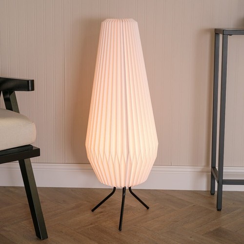 Papier Plissee Stehlampe Geometrisch Origami Träne Wohnzimmer Lounge Leuchte - Bild 6 von 9