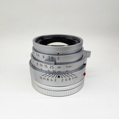 Light lens lab Lens Elcan 50mm F2 Silver Chrome Leica Summicron M M3 M6 M240 M10