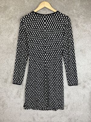Max Studio Dress Womens Medium Black White Long Sleeve Pullover Stretch- 8982* | eBay Max Studio Dress Womens Medium Black White Long Sleeve Pullover Stretch- 8982* | eBay