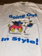 Graduation Screen Stars Best Going Out In Style T Shirt Sz XL Single Stitch  Vtg