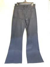 GENUINE US NAVY USN WOMEN'S 14R BELLBOTTOM DENIM DUNGAREES UNIFORM JEANS SLACKS