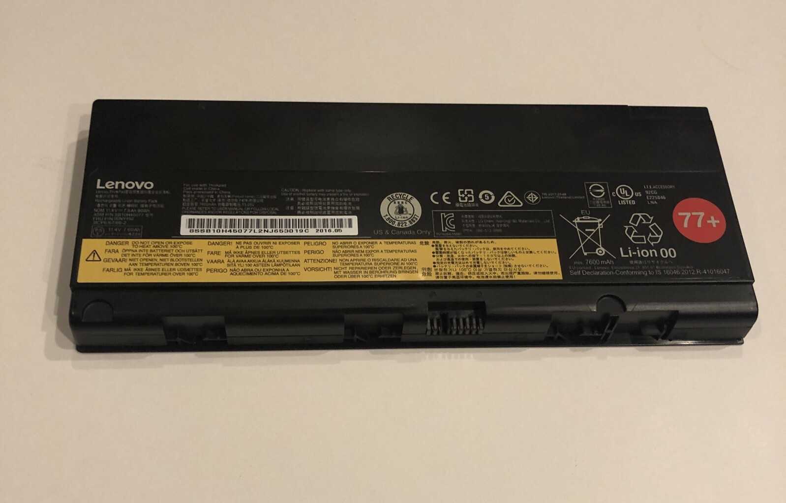 New Genuine 90Wh 77+ 00NY492 SB10H45077 Battery For Lenovo Thinkpad P50 P51 P52