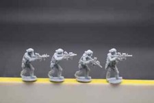 1/72 Ukrainian special forces 4pcs Person Resin Soldier Militarily White Model