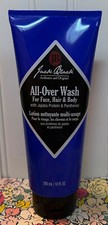 SEALED JACK BLACK ALL-OVER WASH BODY FACE HAIR CLEANSER 10oz JOJOBA PANTHENOL