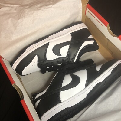 Size 4y- Nike Dunk Low GS Black/White