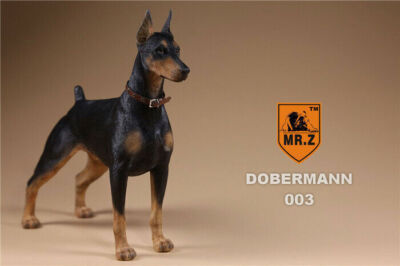 Mr.Z 1:6 Scale Animal Resin Simulation Toy Doberman 3 Color Model