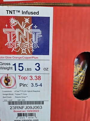 TNT INFUSED 15ポンド3オンス Roto Grip TNT Infused Ball Review - YouTube