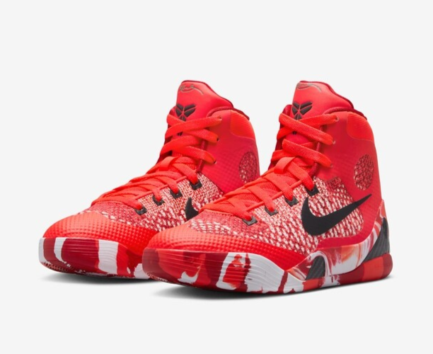 Nike Kobe 9 Elite High Protro Bright Crimson (GS) HJ9446-600 Size