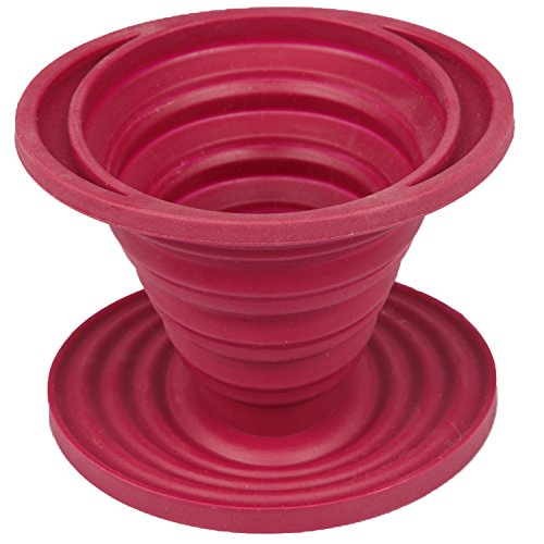 Kuissential SlickDrip Collapsible Silicone Coffee Dripper Filter Cone