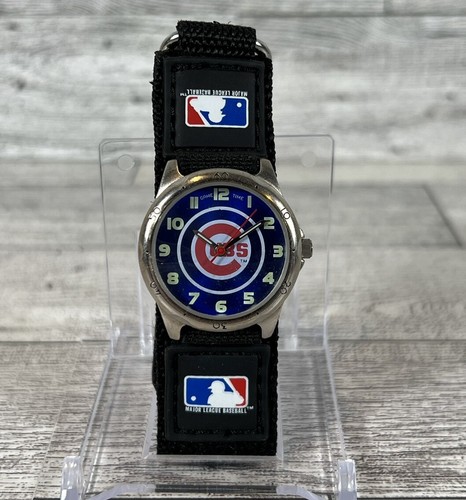 Youth Chicago Cubs Watch~Boys MLB Rookie Watch~BRAND NEW!~Cubs Black Watch ⚾️ - Picture 2 of 12
