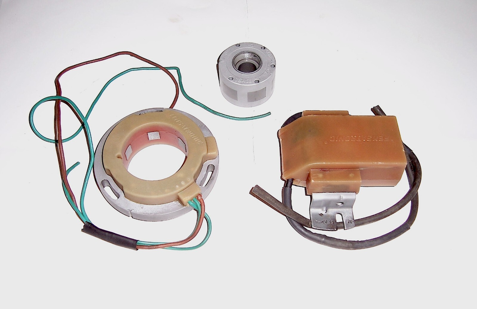 1970s VINTAGE FEMSA TRONIC IGNITION SET for BULTACO, 3PCS/EX