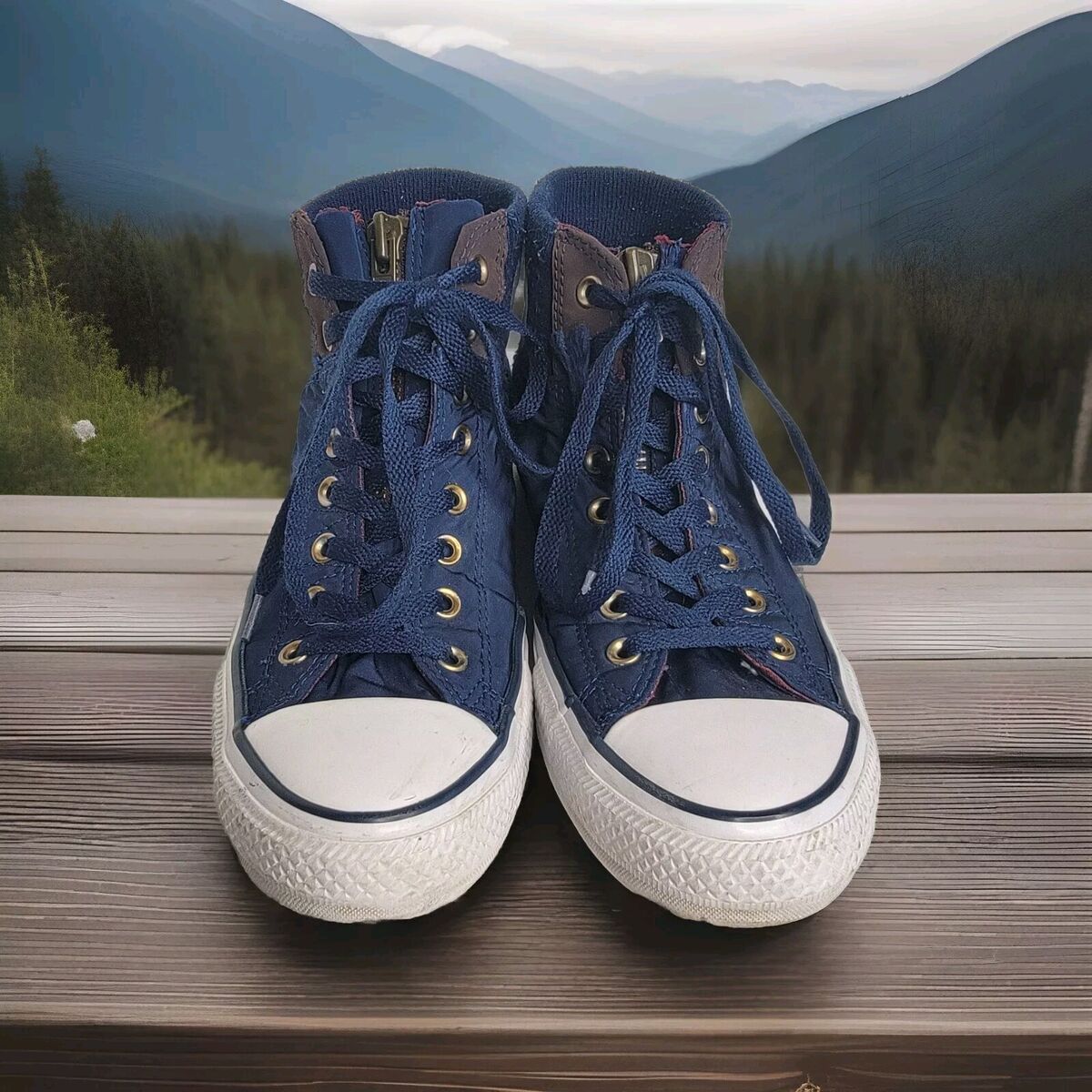 Converse Chuck Taylor All Star MA-1 Shoes Mens 10 Blue Nylon Converse Chuck Taylor All Star MA-1 Shoes Mens 10 Blue Nylon