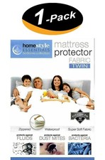 Fabric Mattress Protector-Waterproof  Dust Mite Proof Durable Cover - Twin Size
