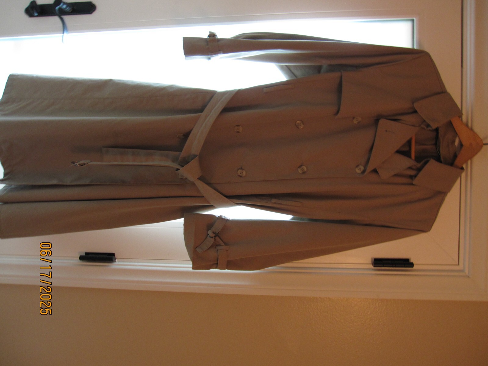 London Fog womens long trench coat classic stylish waterproof