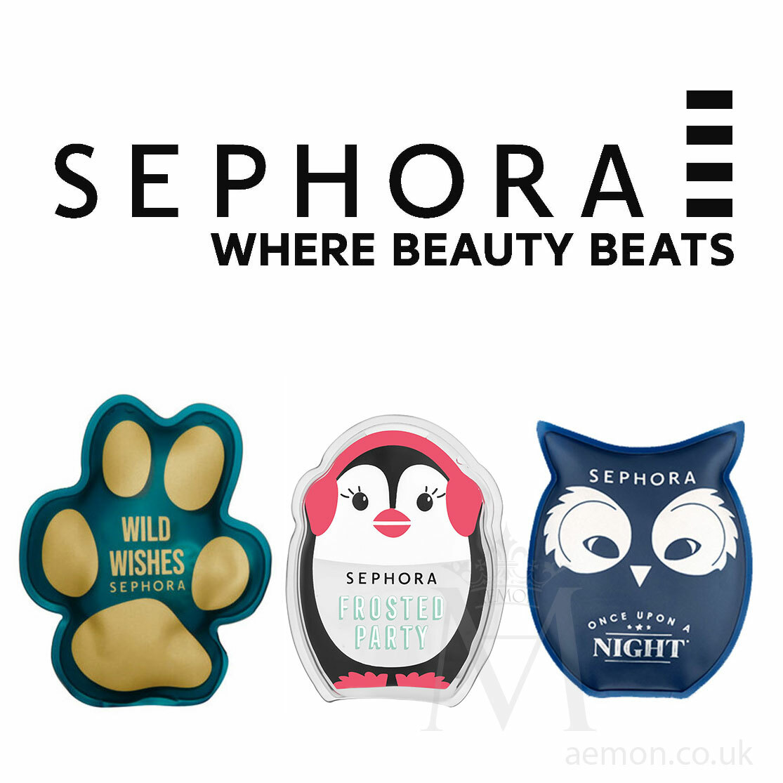 Sephora Collection hot pack, hand warmer, reusable, penguin,owl