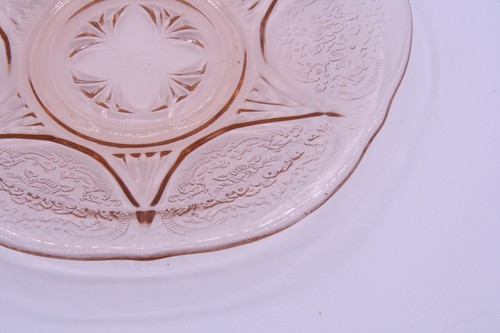 Hazel Atlas ROYAL LACE Pink Saucer 5-3/4" Depression Glass - Picture 8 of 8