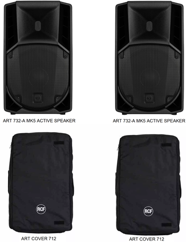 2x RCF ART 732-A MK5 12" 2-Way Speaker 1400W+2x RCF CVR ART 722 Protection cover - Picture 2 of 13