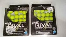 Hasbro Nerf Rival Edge Series 60x High-impact Rounds 30 Ct Each Box, 2 Boxes NEW